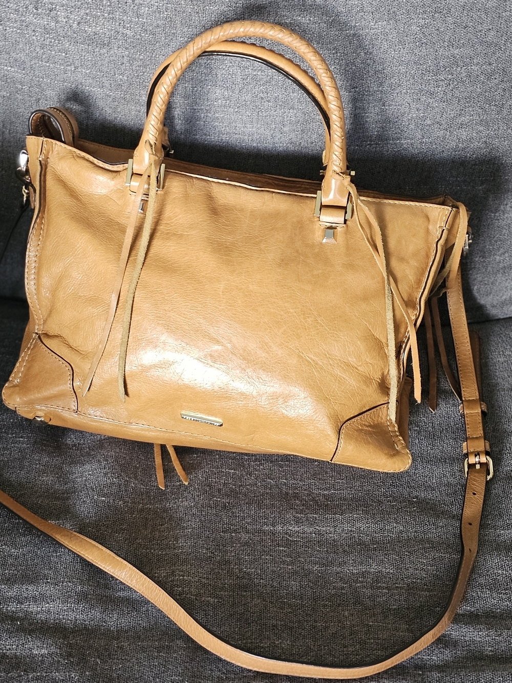 Rebecca Minkoff Regan Leather Satchel Handbag